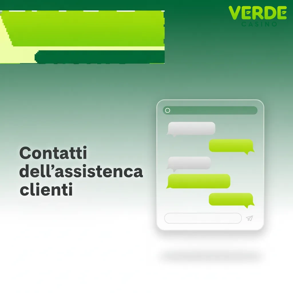 Contatti: chat 24/7, pagamenti@verdecasino.it, supporto@verdecasino.it, verdecasino.it/aiuto, +39 02 1234 5678 (10–18 CET)