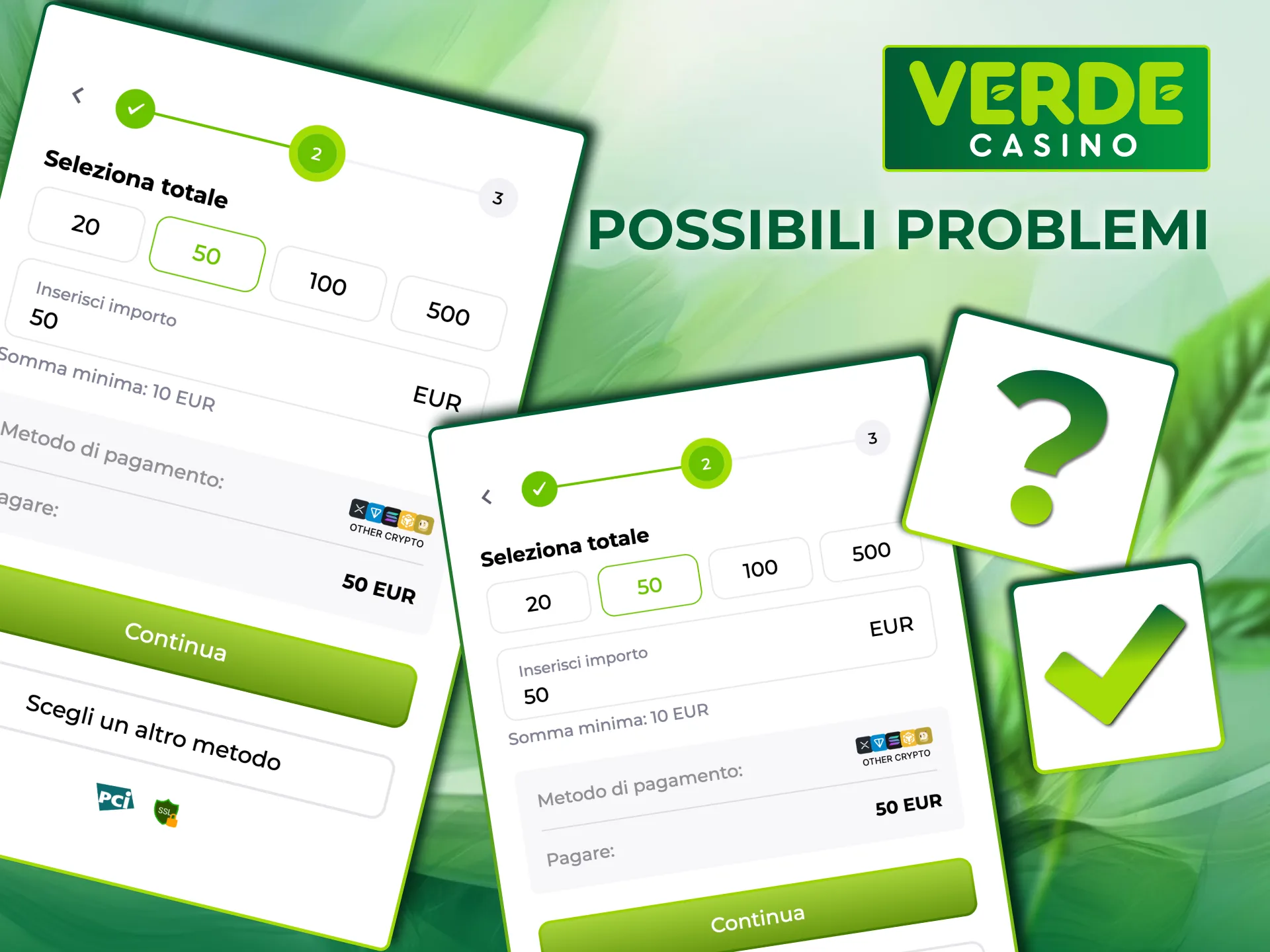 Verde Casino segnala KYC incompleto come causa di blocco prelievo.