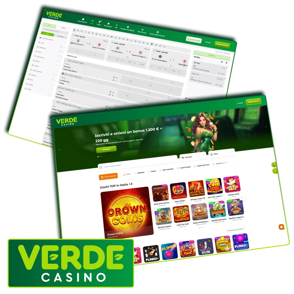 Piattaforma Verde Casino con licenza internazionale.